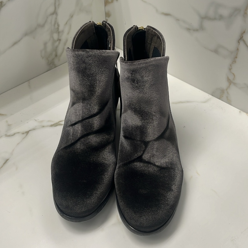 New with tags. H London apisi boot in grey velvet